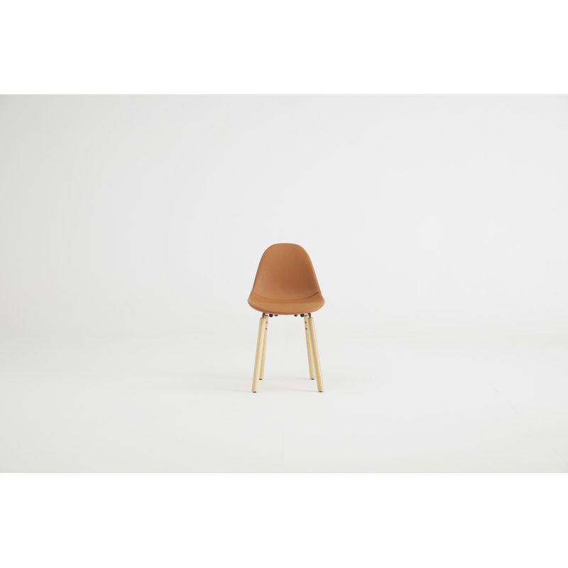 Chaise d’appoint rembourrée en cognac TA, Naturel