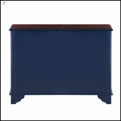 Retro 40-Inch Console Table With Adjustable Storage Shelf, Perfect For Entryways And Living Rooms