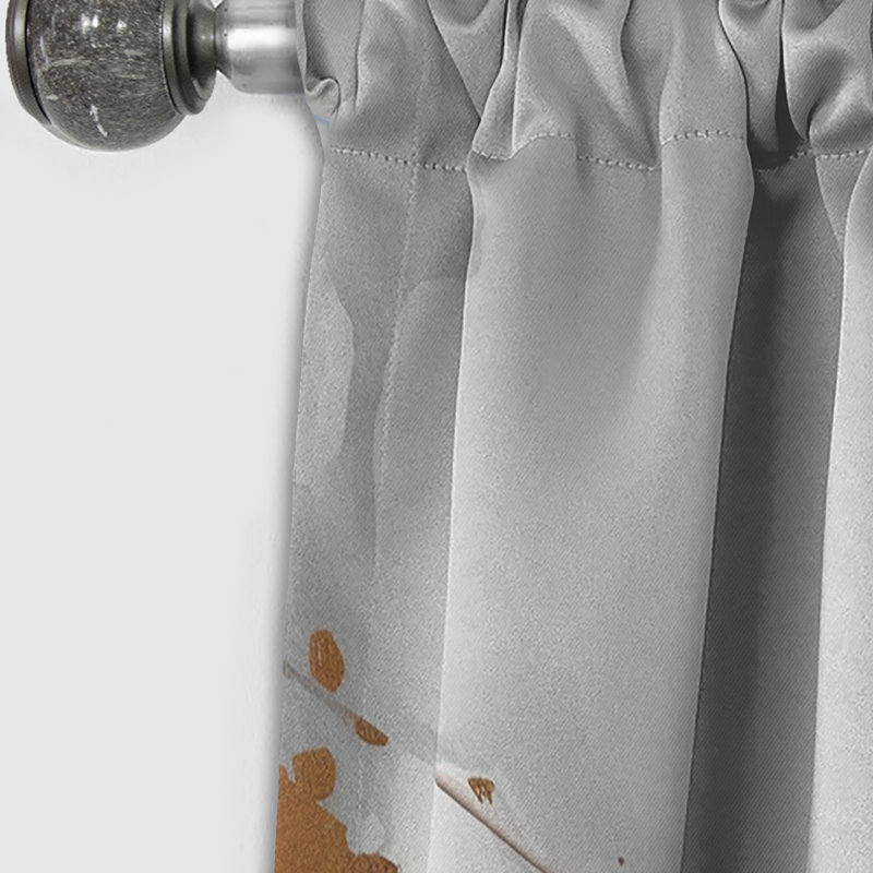 Dean - Abstract Marble Curtain - Blackout Marble Curtain - 1 Panels, 52" W x 84" L