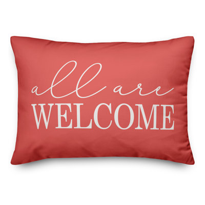  Housse et insert pour coussin rectangulaire All All Welcome