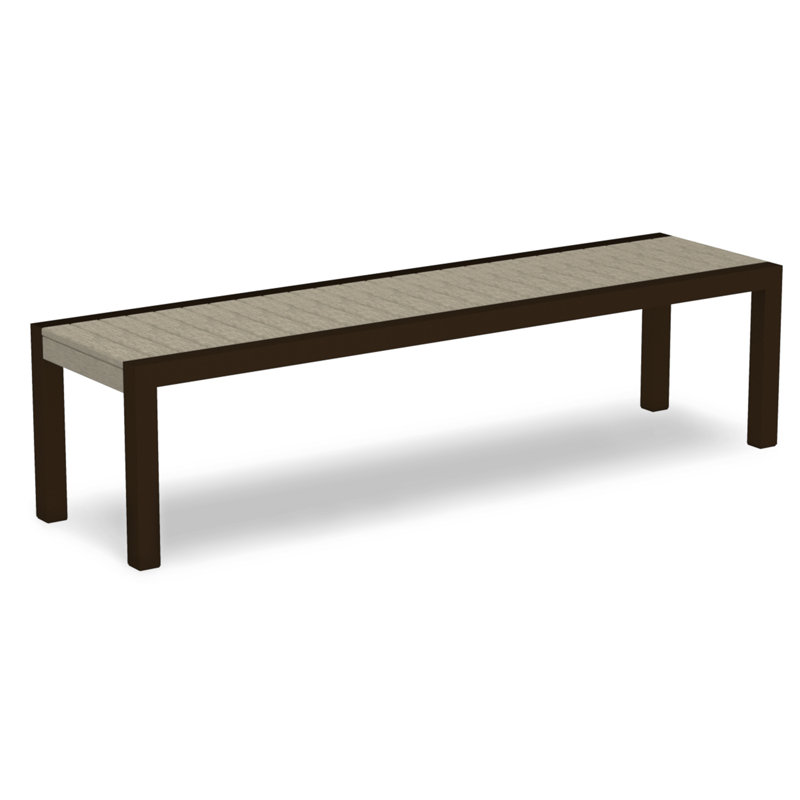 Banc POLYWOOD MOD 68 ", Bronze texturé, Sable