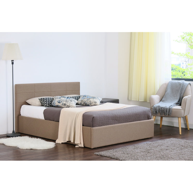 Philippe Upholstered Ottoman Bed, Single (3'), Mocha