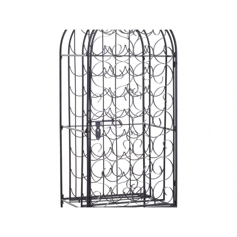 Eppinger 35 Bottle Floor Wine Bottle Rack Black