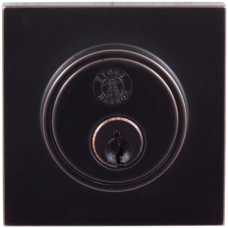 Single Cylinder Deadbolt, Vintage Bronze