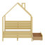 House Shape Bed for Kids with Storage Drawers, Headboard and Simple Assembly-1297345163