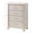 1Pc Contemporary Four-Drawers Chest, Bed Side Cabinet-125875452