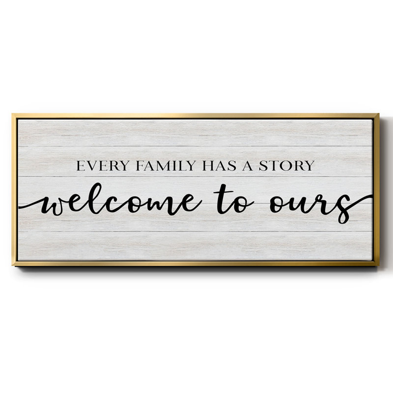 Family Story - toile encadrée, H 8 po x l 20 po