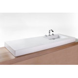 Cube 60" Right Centered Vessel Sink Top