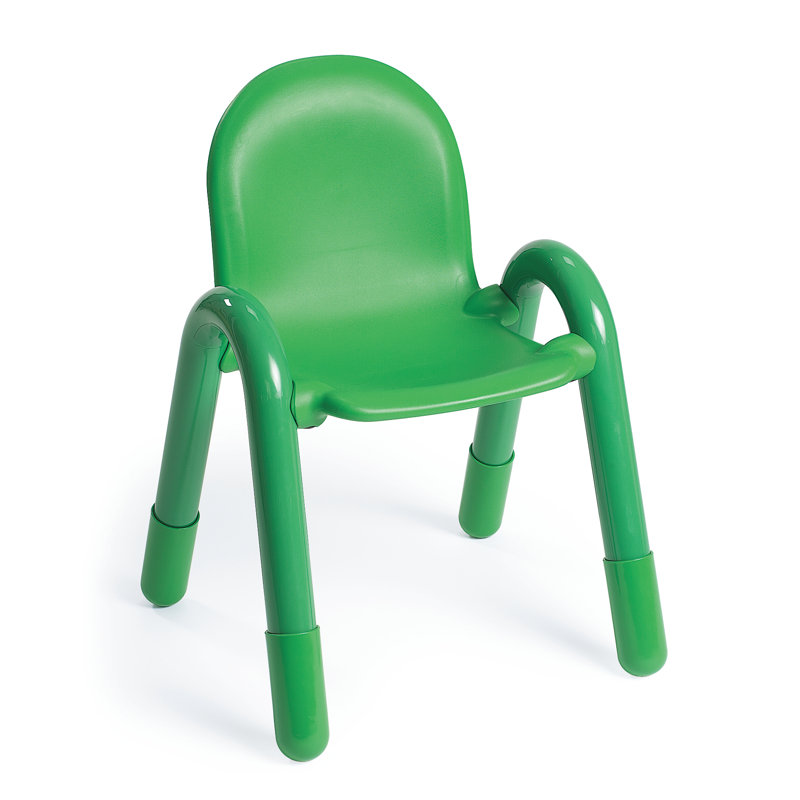 BaseLine Stacking Classroom Chair, 13'', Shamrock Green