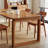 Burlywood Rectangular Solid Wood Dining Table-280977348