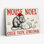 «Mouse Noel Cheese Tastic Christmas», reproduction d'art sur toile tendue sur toile, ensemble de 1