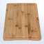 Planche à découper en bois pour la cuisine 15 x 10 pouces - Plateau de service en bois - Grande planche à découper en bambou avec rainure à jus et poignées