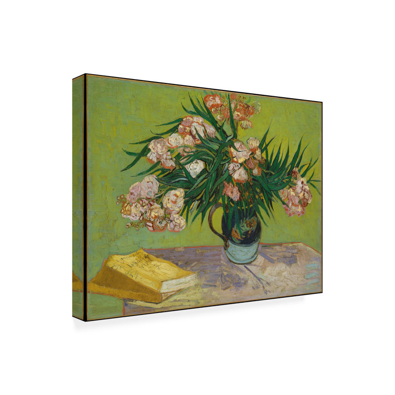 " Oleanders " by Vincent Van Gogh, 14" H x 19" W x 2" D