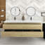 Meuble-lavabo sur pied simple avec surface solide-930536777