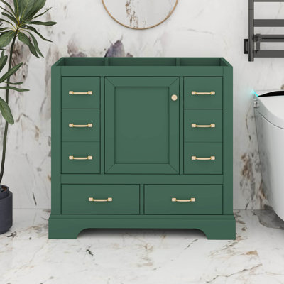 Meuble-lavabo 36 po sans lavabo, séparateur de tiroir multifonctionnel, tablette réglable