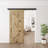 Sliding Standard Single Track Barn Door Hardware Kit(Doors Not Included)-105432278