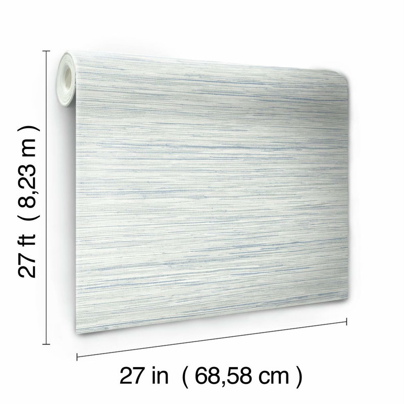 Vinyl Wallpaper Roll, Blue