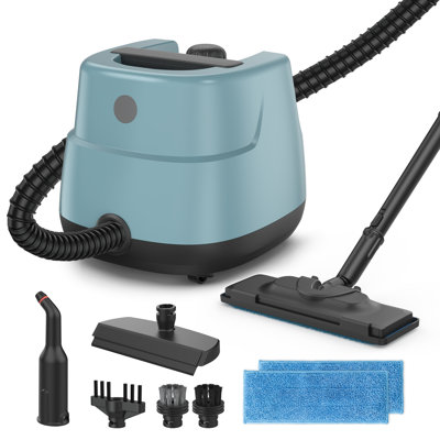 INSE Steam Cleaner G2 Fast Heating with Rolling Wheels,Multifunctional Household Deep Cleaning for Floors,Windows,Kitchen,with 16 Accessories