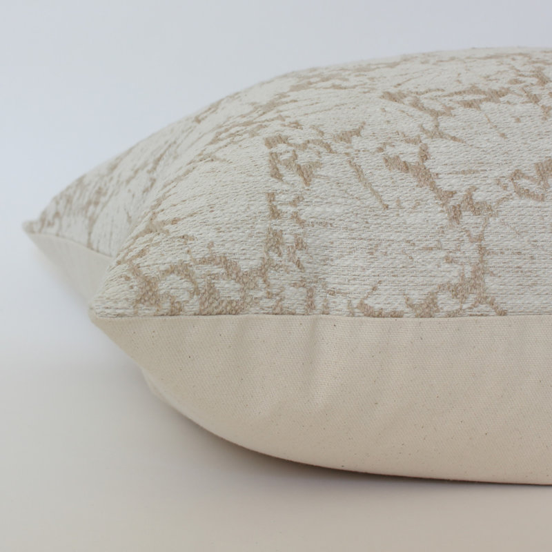 No Textured Cotton Blend Pillow Cover