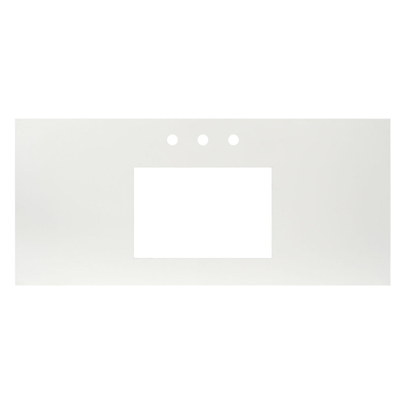 48.5" Single Bathroom Vanity Top, 8" Centers, Pearl