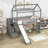 Kaing Twin Size Loft Bed with Slide and Storage-829813893