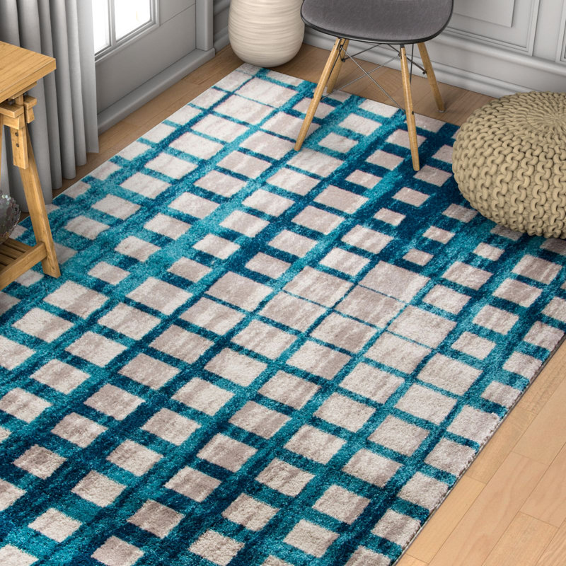 Margert Chequered Area Rug, Rectangle 240 x 320cm