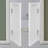 Solid Wood Painted Café/Saloon Door-103221117-103221121
