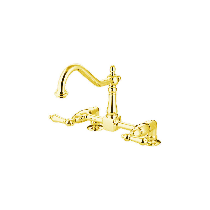 Robinet de pont Heritage, Laiton poli