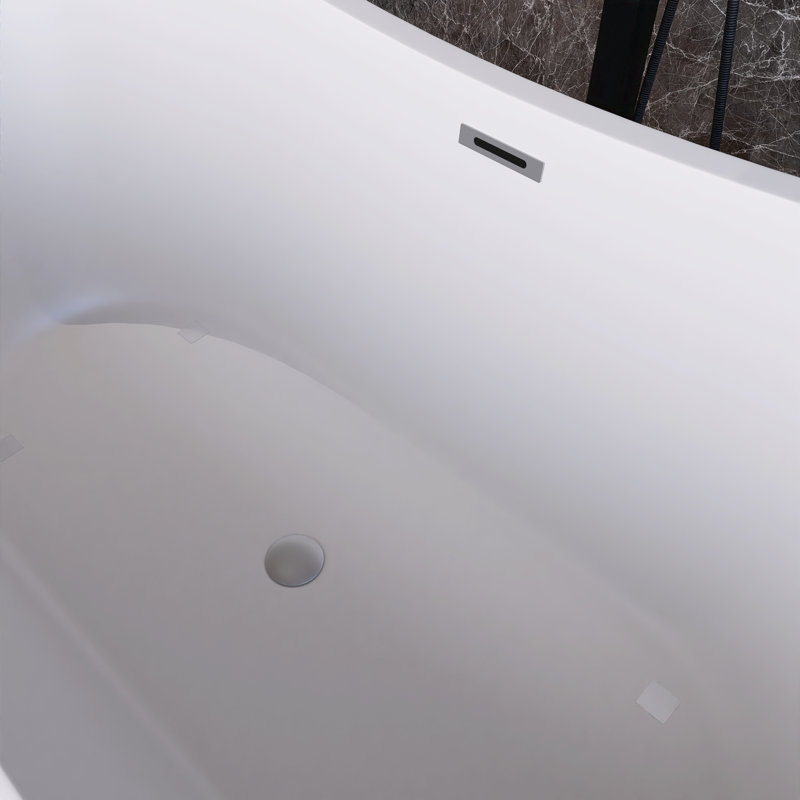 67" Acrylic Freestanding Soaking Bathtub