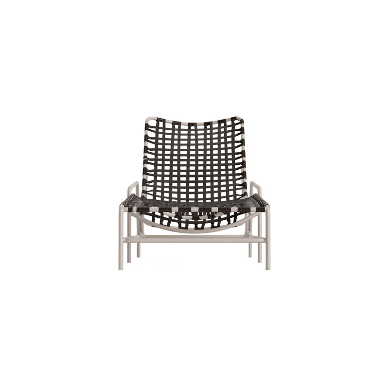Kantan Outdoor Chaise Lounge, Coffee/Dove Smooth