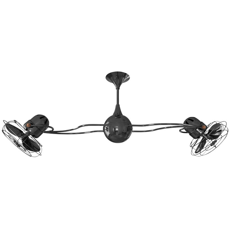 Italo Ventania 13'' Ceiling Fan, Black Nickel