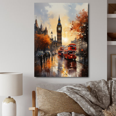 Angleterre, paysage urbain, paysage urbain IV - décoration murale paysages urbains