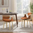 Wathen Fabric Upholstered Swivel Dining Arm Chair