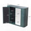 Armoire de salle de bain murale polyvalente avec miroir et tablette ouverte pour le rangement-1367452002