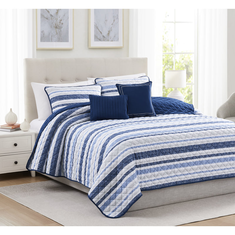 Coussins décoratifs Glendale, Courtepointe très grand et 3 pièces supplémenta