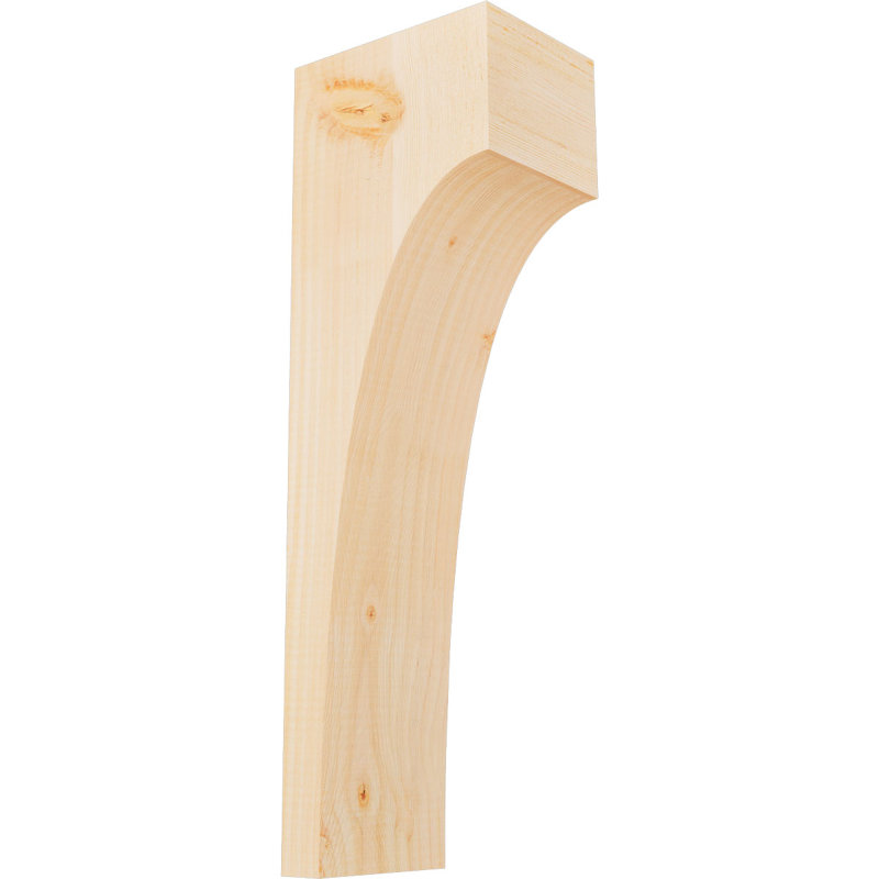 Huntington Corbel, H 24 po x l 5,5 po x P 8 po, Sapin de Douglas, Lisse