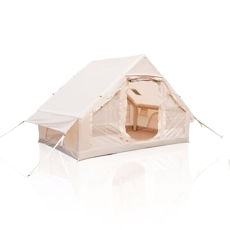 Tente de camping gonflable avec pompe à main