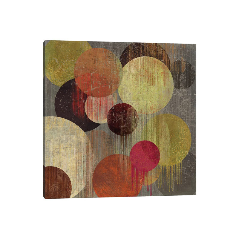 Magenta Bubbles I by Tom Reeves - Wrapped Canvas Print, 30.48 cm H x 30.48 cm W
