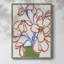 Petal Perimeter I Framed Print - Solid Wood-279879755