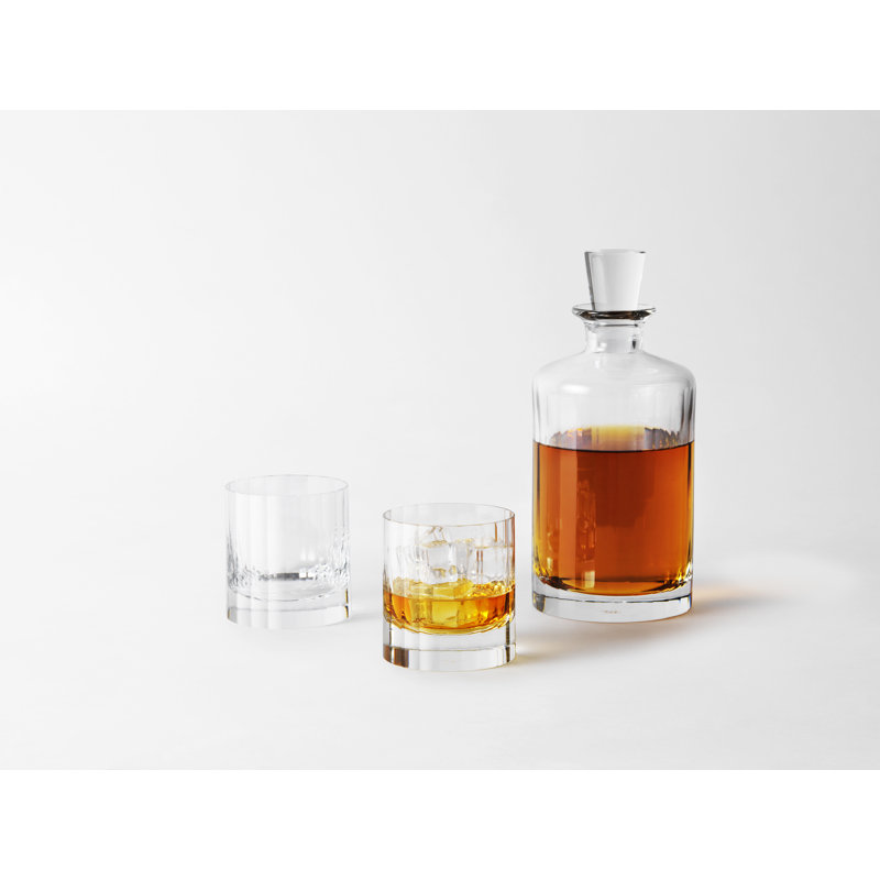 Fluted Collection Crystal Glass Whiskey Decanter