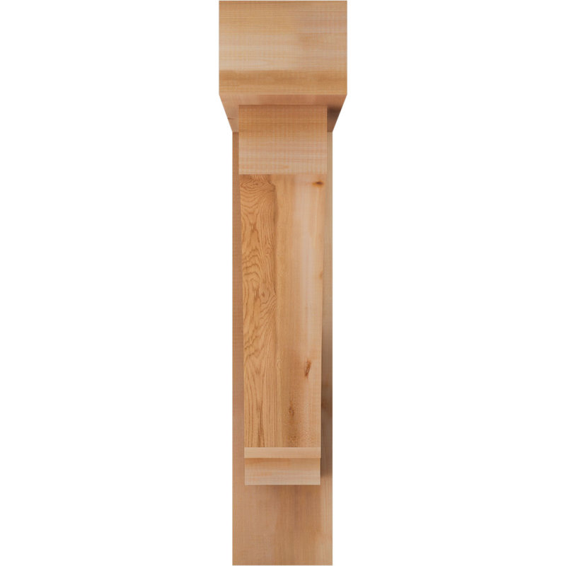 Support de bloc impérial avec entretoise décalée, 38 x 34, Cèdre rouge occidental de l 7 1/2 po (lisse)
