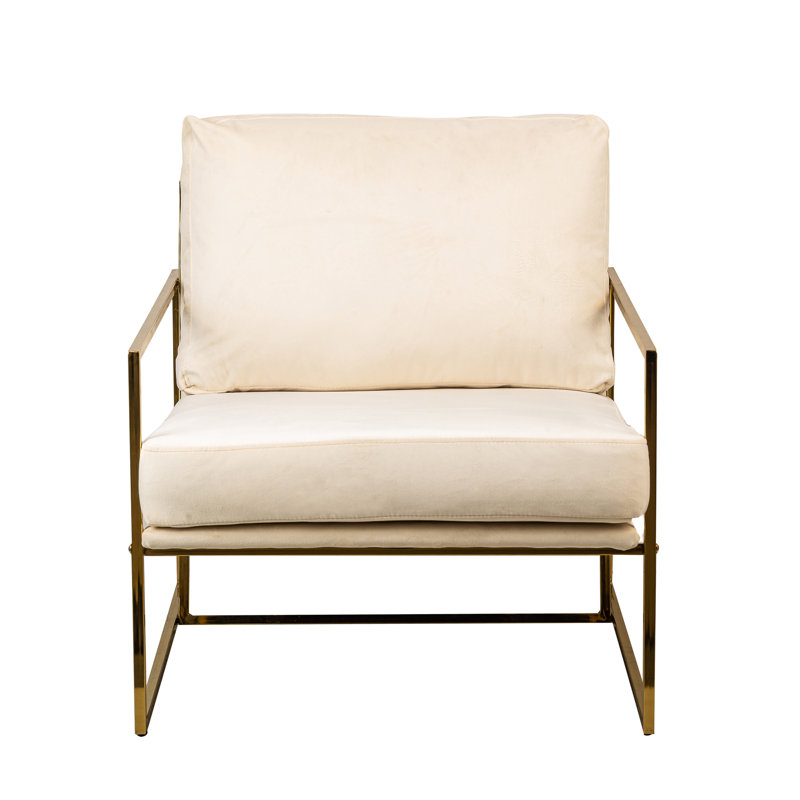 Méridienne Velda, Velours beige