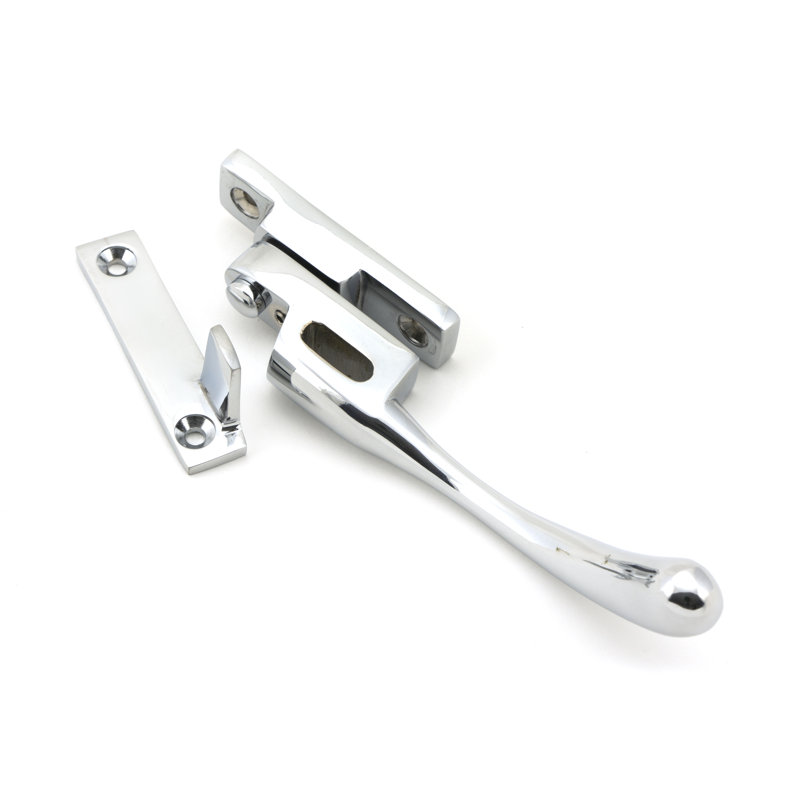 Night-Vent Peardrop Fastener Lock, Polished Chrome