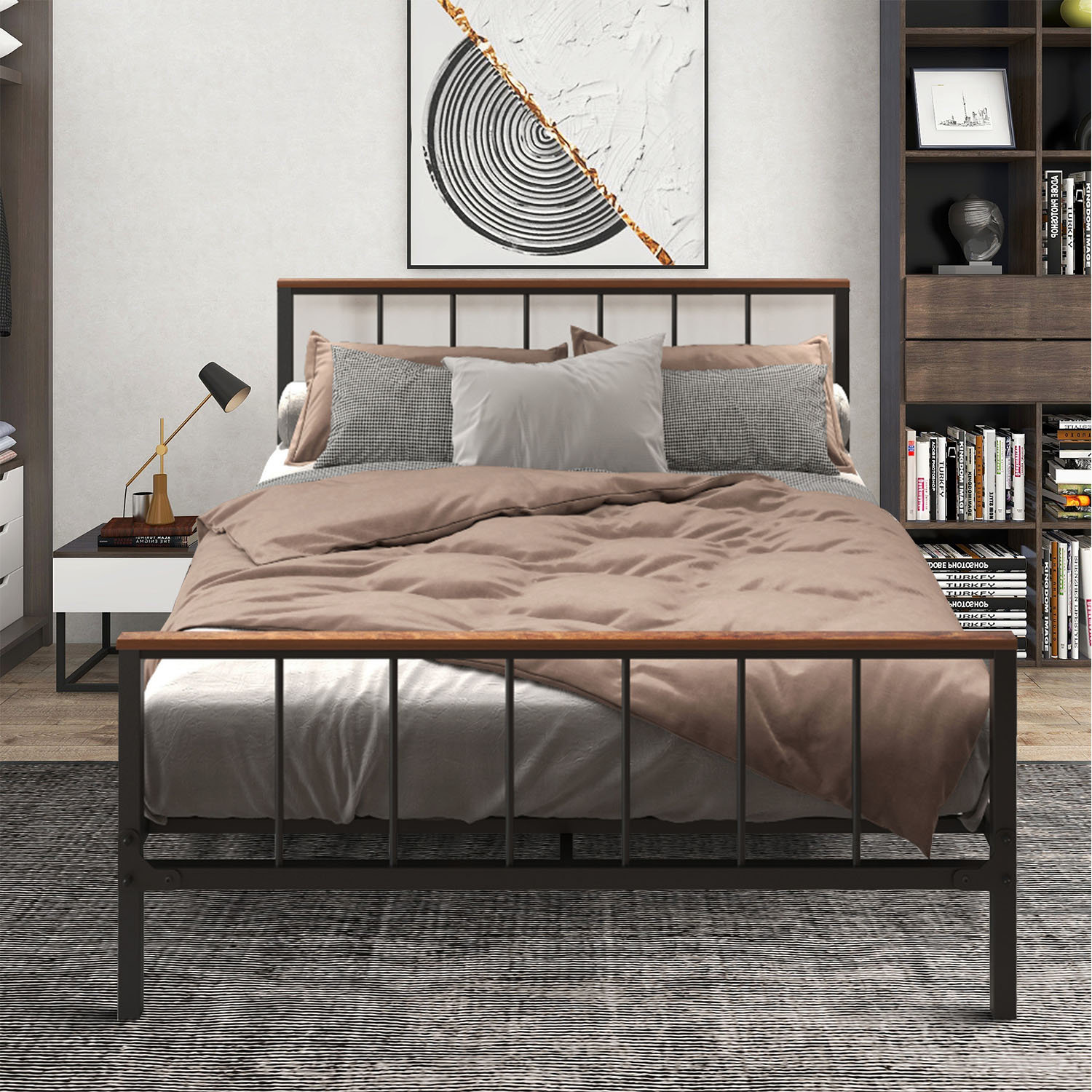 17 Stories Allerton Metal Bed Wayfair