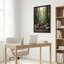 Art mural sur toile Stacked Stones Bamboo and Candles in Misty Woods-1432250756