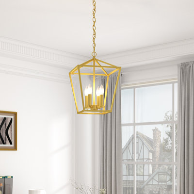 Natalija 4 - Light Dimmable Lantern Geometric Chandelier