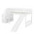 Stairway Twin Size Loft Bed With Slide-498668691