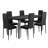 Modern 7-Piece Wood & Metal Dining Set For Kitchen & Dining Room-1001995136