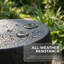Table d'appoint double tonneau, table d'appoint en béton d'extérieur MGO, tabouret de jardin pour table de bout Crack Texture-126609739