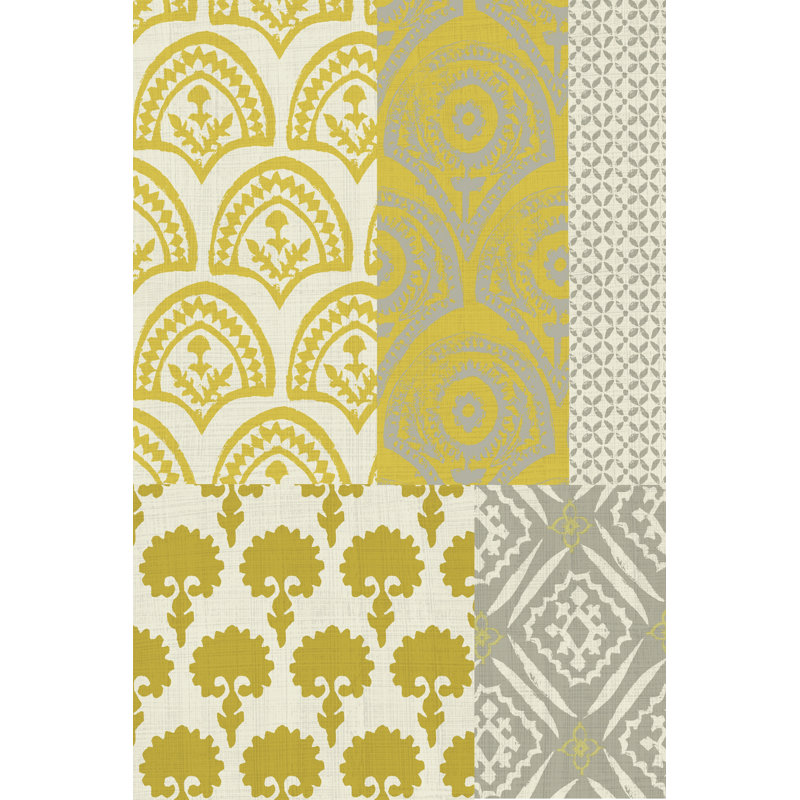 Marigold Patterns II - Wrapped Canvas Print, 122cm H x 81cm W x 3.8cm D